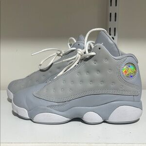 Jordan Kids' Gray Sneakers with Holographic Detail